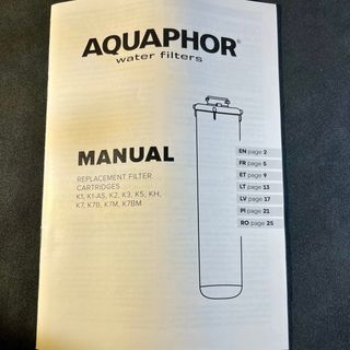 Filtri Aquaphor K2, K5, K7, K7B (Usati 6 mesi)