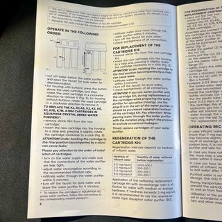 Filtri Aquaphor K2, K5, K7, K7B (Usati 6 mesi)