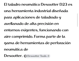 Taladro Neumático Desoutter