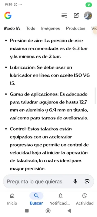 Taladro Neumático Desoutter