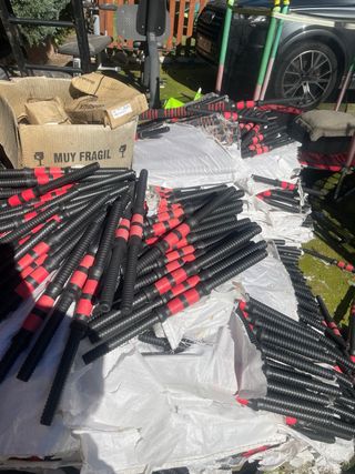 Mancuernas de plástico (sin pesas)