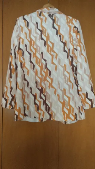 Blazer Estampado Vintage Mujer Talla M/L