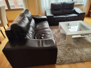 Sofá 3 plazas + Sofá 2 plazas Piel