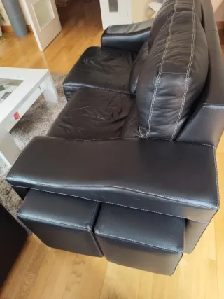 Sofá 3 plazas + Sofá 2 plazas Piel