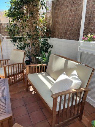 Conjunto Muebles Jardín Madera