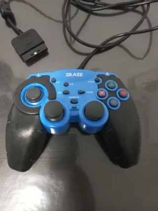 Mando Blaze PS1/PS2 Azul y Negro