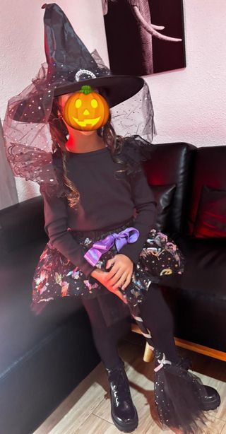 Disfraz Bruja Niña Talla M