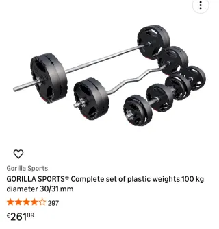 Banco de gimnasio completo con pesas