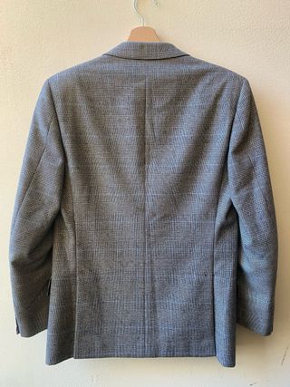 Brioni Blazer Grigio a Quadri Vintage Taglia 48