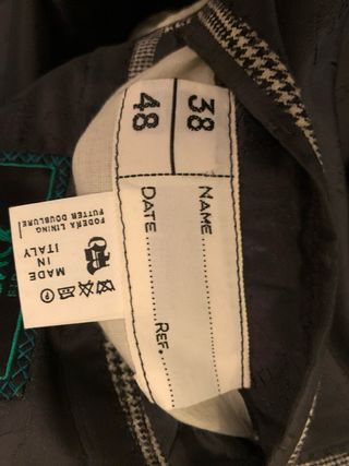 Brioni Blazer Grigio a Quadri Vintage Taglia 48