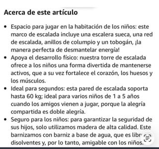 Escalada / Parque Infantil / Gimnasio / Montessori