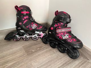 Patines en línea niña camuflaje rosa Talla 30/33