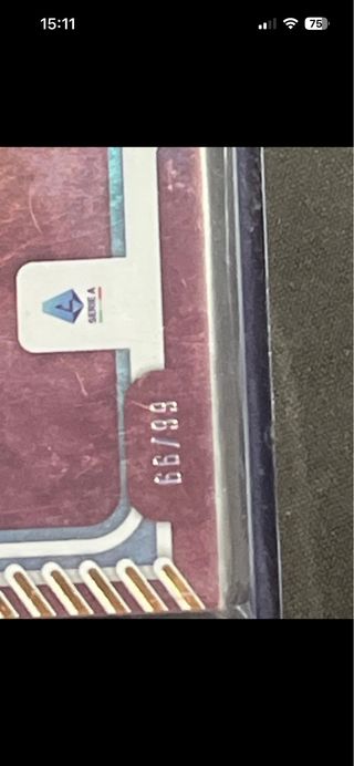 Cromo Doble Parche Kumbulla AS Roma /99