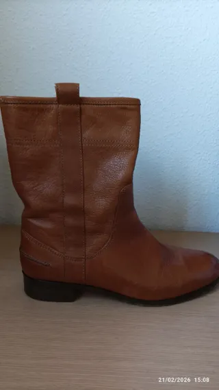 Botines Massimo Dutti Marron-Camel
