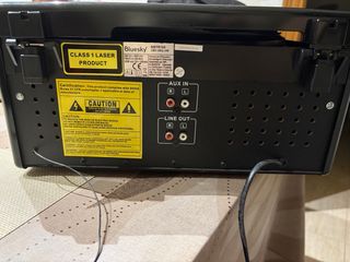 Tocadiscos Negro y Plateado