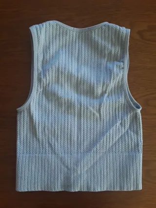 Top tirantes Stradivarius azul Talla XS