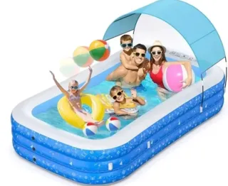 Piscina Hinchable Familiar con Toldo