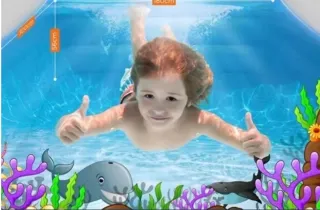 Piscina Hinchable Familiar con Toldo