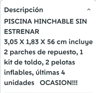 Piscina Hinchable Familiar con Toldo