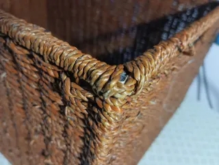 Caja de almacenaje de mimbre