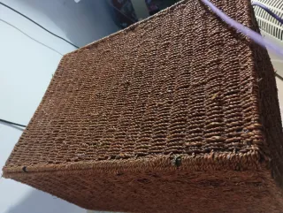 Caja de almacenaje de mimbre