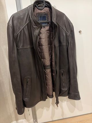 Cazadora Piel Ovina Sebago Talla 54 Marrón