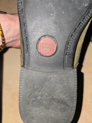 Botines Camper Cuero Verde Oliva