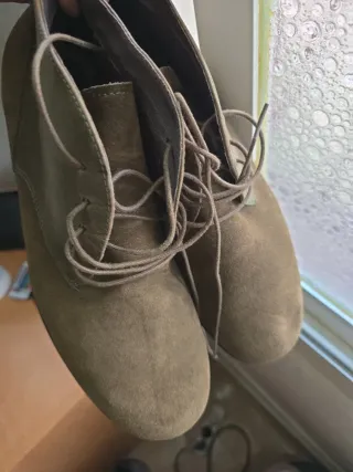 Botines Camper Cuero Verde Oliva