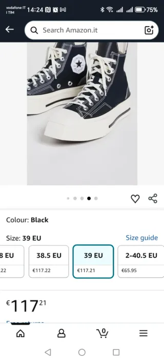 Scarpe Converse All Star Platform Nere