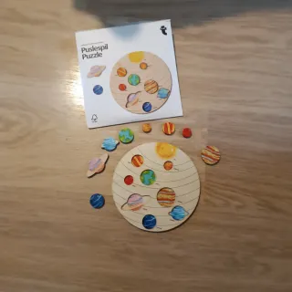Puzzle Madera Sistema Solar Planetas educativo