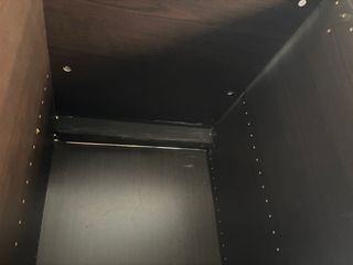 Armario 3 puertas madera negro