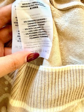 Jersey Gucci T:S Beige GG -se ajusta a la tailla M