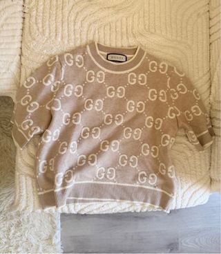 Jersey Gucci T:S Beige GG -se ajusta a la tailla M