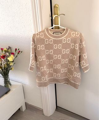 Jersey Gucci T:S Beige GG -se ajusta a la tailla M