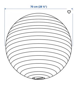 Lámpara de techo de papel