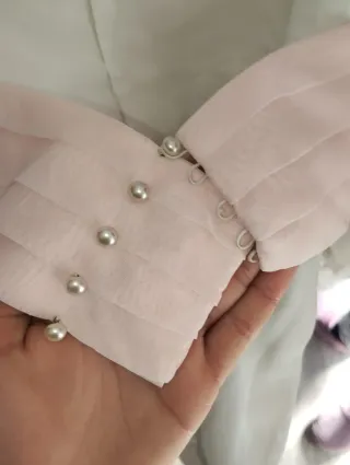 Vestido de Novia Blanco y Rosa