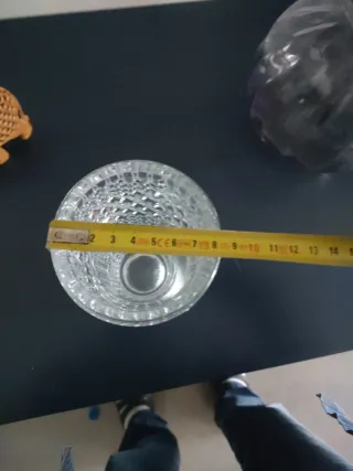 Vaso trasparente in vetro