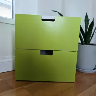 Mueble Cajones Småstad Ikea Verde Blanco