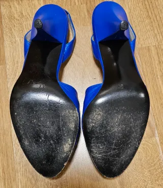 Zapatos Pierre Balmain París Azul Talla 37