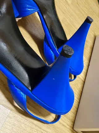 Zapatos Pierre Balmain París Azul Talla 37