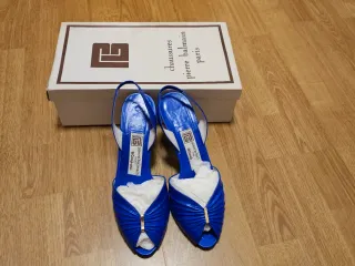 Zapatos Pierre Balmain París Azul Talla 37