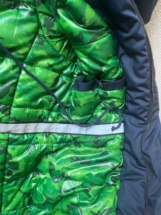 Parka Corleone Hombre Talla L Azul/Verde