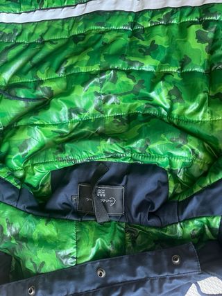 Parka Corleone Hombre Talla L Azul/Verde