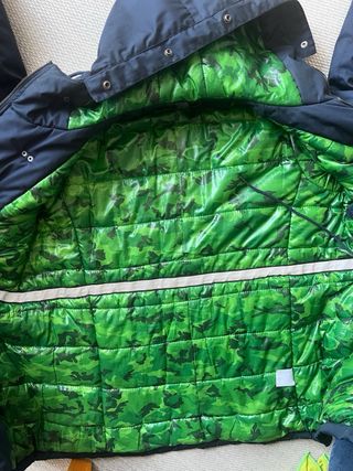 Parka Corleone Hombre Talla L Azul/Verde