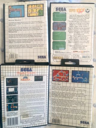 Lote Sega Master System Juegos