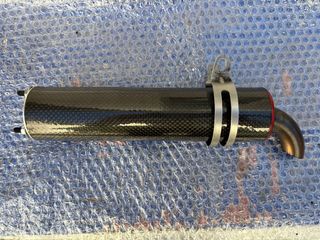 Silencioso de escape carbono 49cc 2t