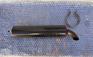 Silencioso de escape carbono 49cc 2t