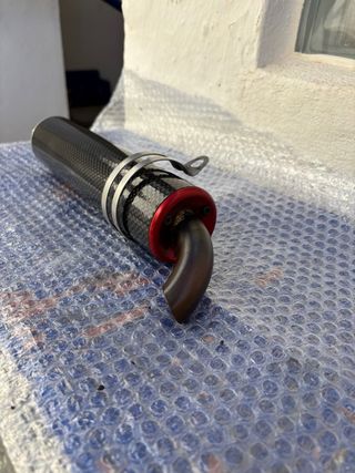 Silencioso de escape carbono 49cc 2t