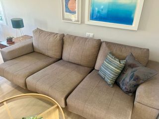 Sofá grande 3 plazas con asientos deslizantes