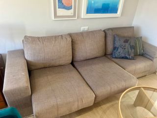 Sofá grande 3 plazas con asientos deslizantes